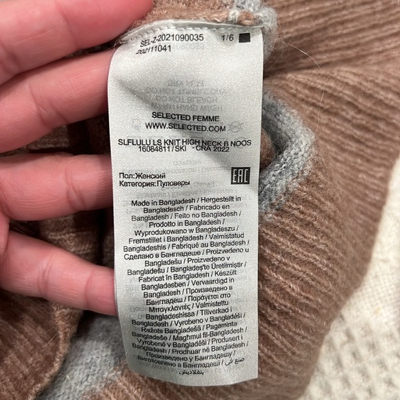 Warm winter knit sweater! Alpaca wool blend! - Picture 7 of 9